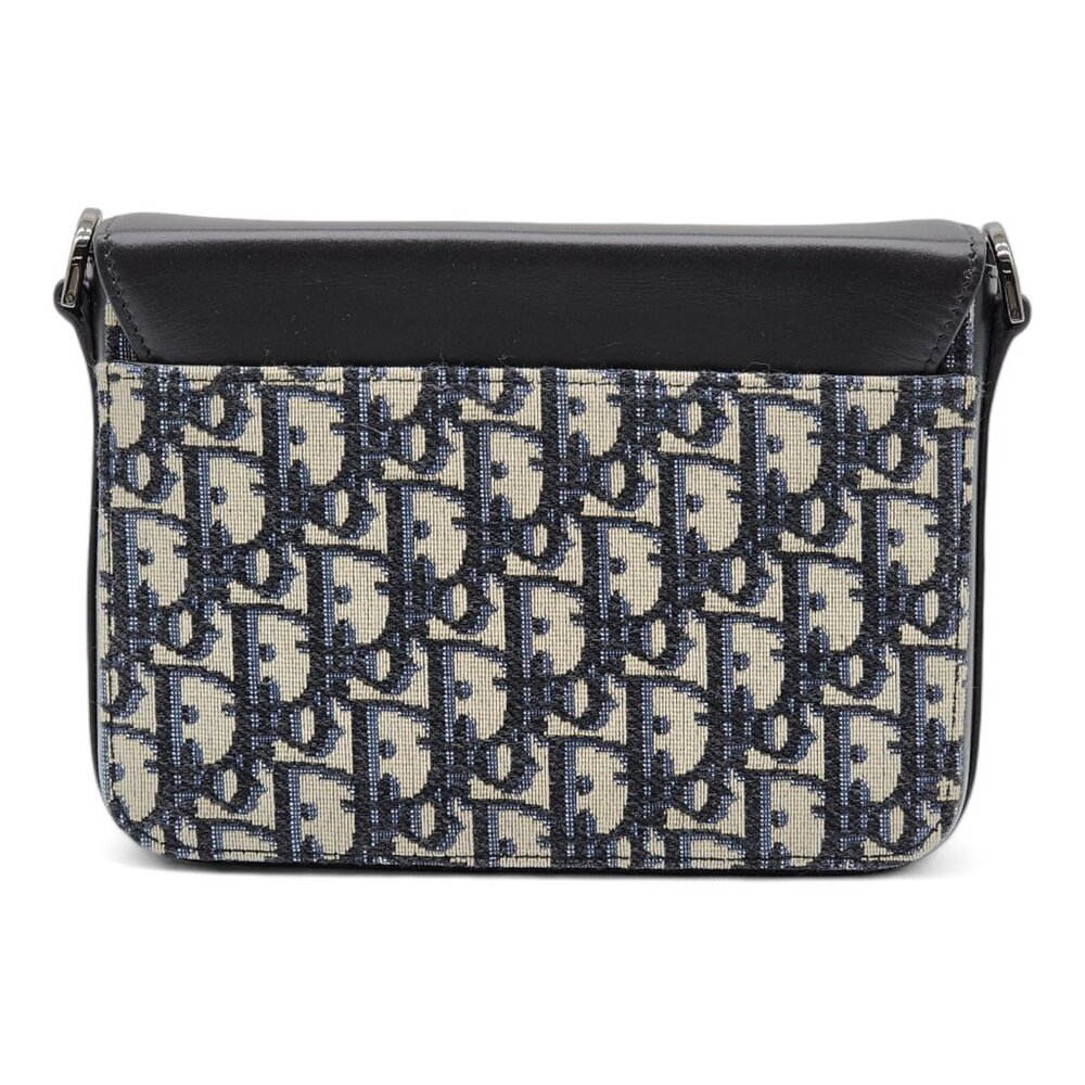 Dior Oblique Jacquard Messenger Crossbody Leather Lock Bag | Black | NEW - Picture 4 of 14